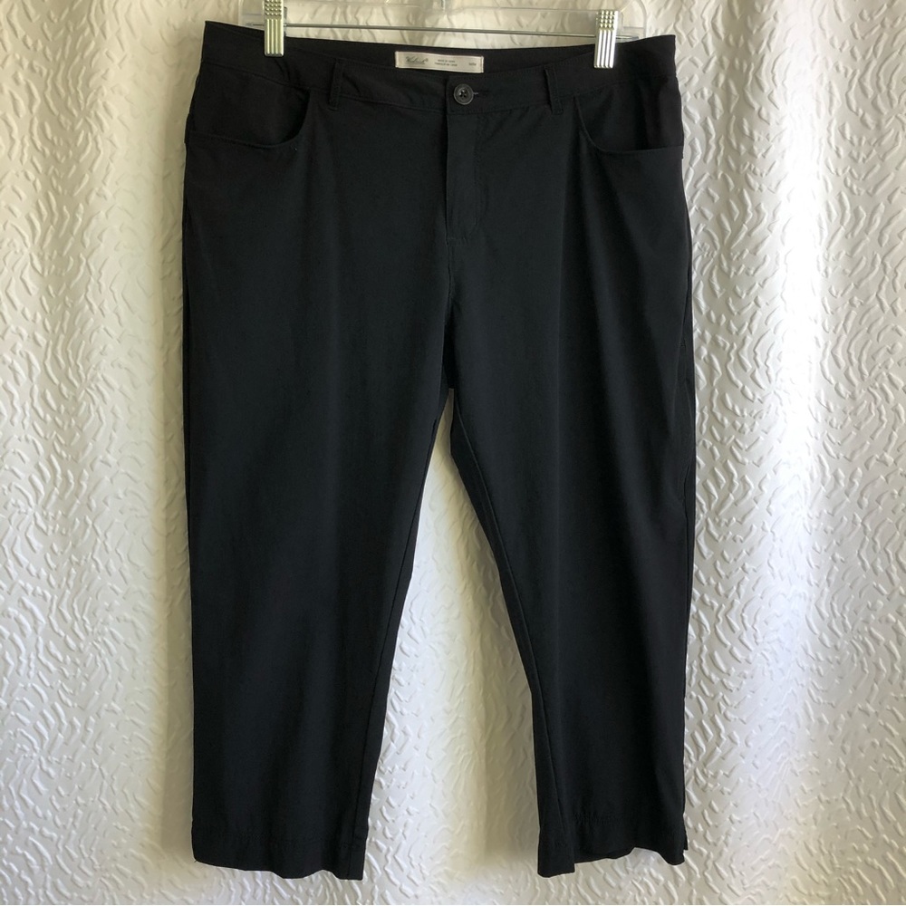 Woolrich Black Cropped Length Hiking Pant Capris